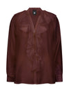 NÜ ELLY Skjorte rynke Skjorter 640 Burgundy