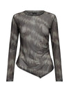 NÜ ENYA mesh bluse Skjorter 393 Army Mix