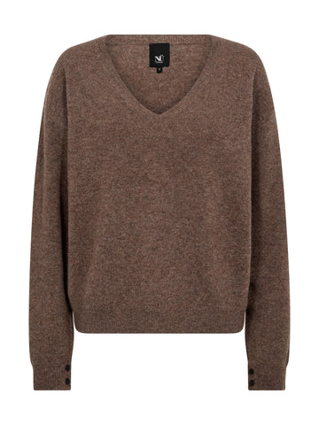 NÜ ERIKKA Bluse strik Strik 289 Brown