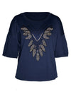 NÜ ERIN T-shirt Toppe og t-shirts 476 Navy
