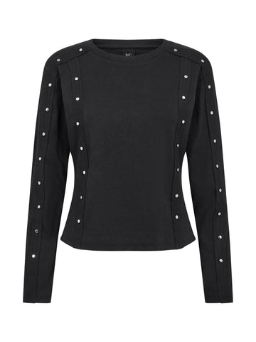 NÜ ERIN T-shirt med lange ærmer Toppe og t-shirts Sort