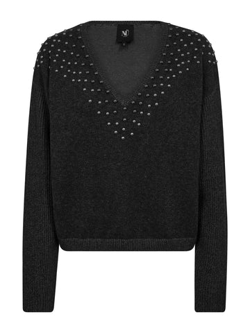 NÜ EUGENIA Bluse Strik Strik Sort