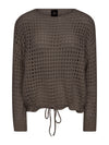 NÜ EVALINA Strikbluse Bluser 289 Brown