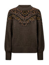 NÜ EVA strikbluse Strik 289 Brown Mix
