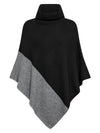 NÜ EVE poncho-strik Ponchos 901 Grey mix
