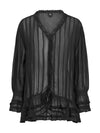 NÜ FELINE Blouse Bluser Sort