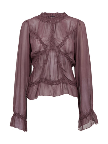 NÜ FELINE bluse Bluser 630 Plum