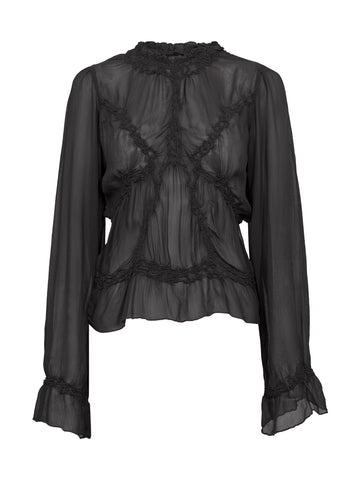NÜ FELINE bluse Bluser Sort