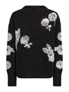 NÜ FENJA blouse sequins knit Strik Sort