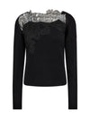 NÜ FIE blouse knit Strik Sort
