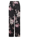 NÜ FLEUR Elina Trousers Bukser Sort mix