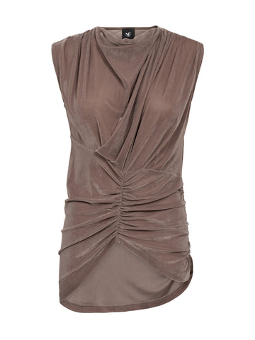 NÜ FLORRIE top Toppe og t-shirts 227 Dark taupe