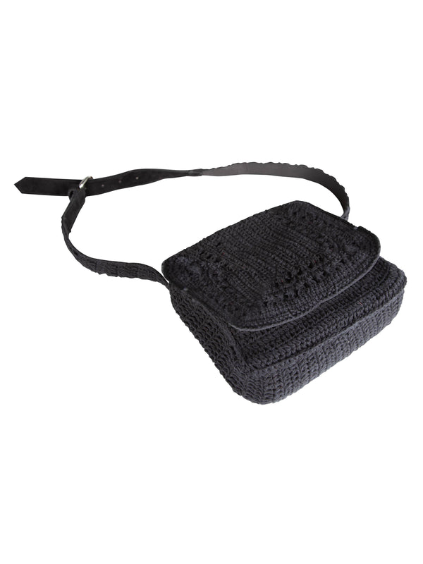 NÜ MIRLI crochet bæltetaske Tasker Sort