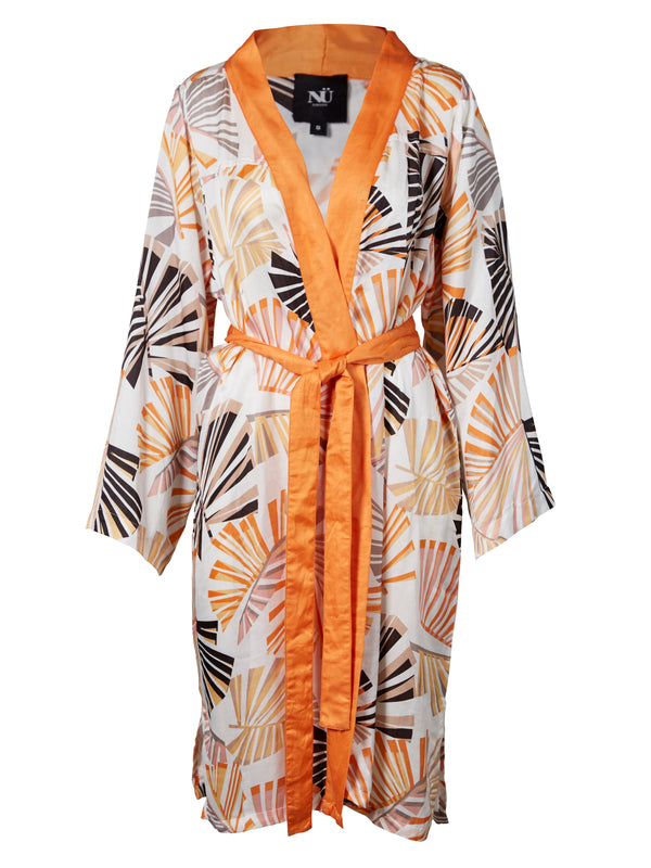 NÜ PENNY mønsteret kimono Kjoler 644 Hot Orange mix