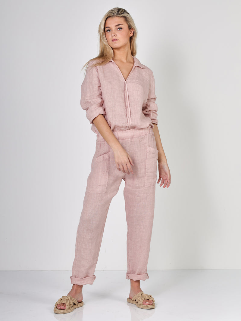 NÜ POLETTE hør bukser Bukser 603 Ash Rose