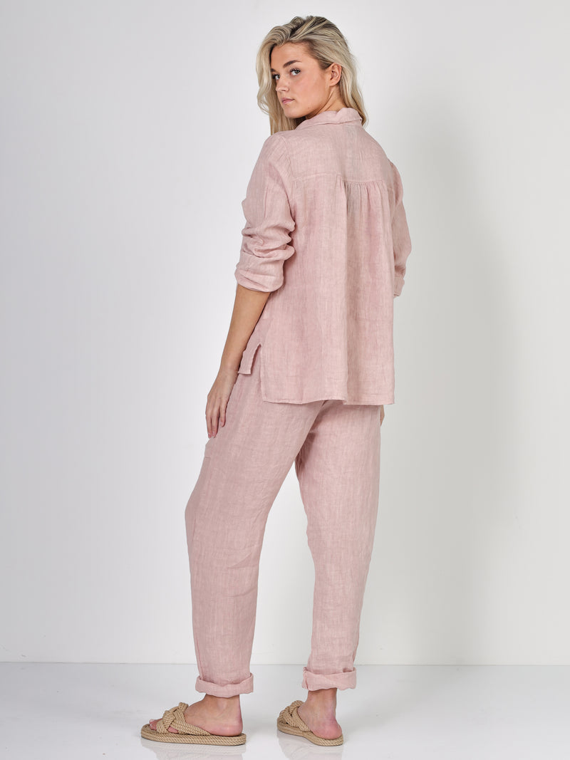 NÜ POLETTE hør bukser Bukser 603 Ash Rose