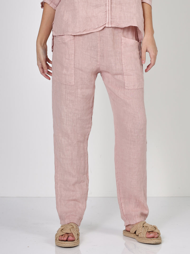 NÜ POLETTE hør bukser Bukser 603 Ash Rose