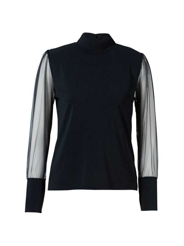 NÜ SAFINA Bluse Bluser Sort