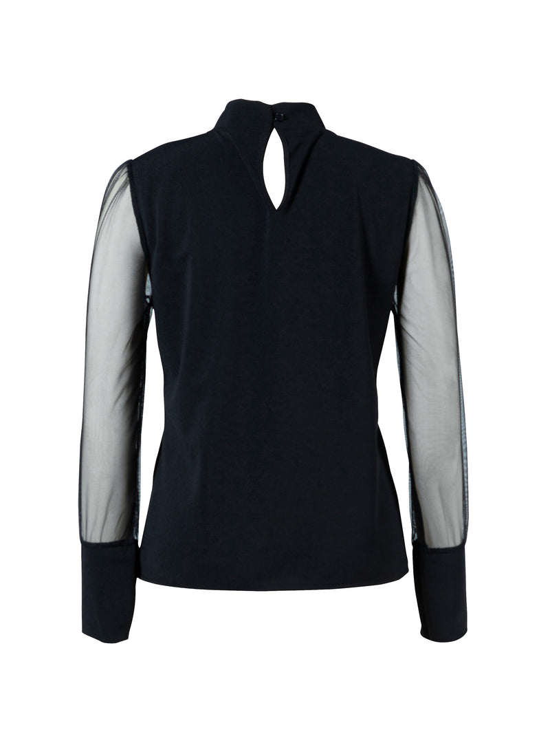 NÜ SAFINA Bluse Bluser Sort