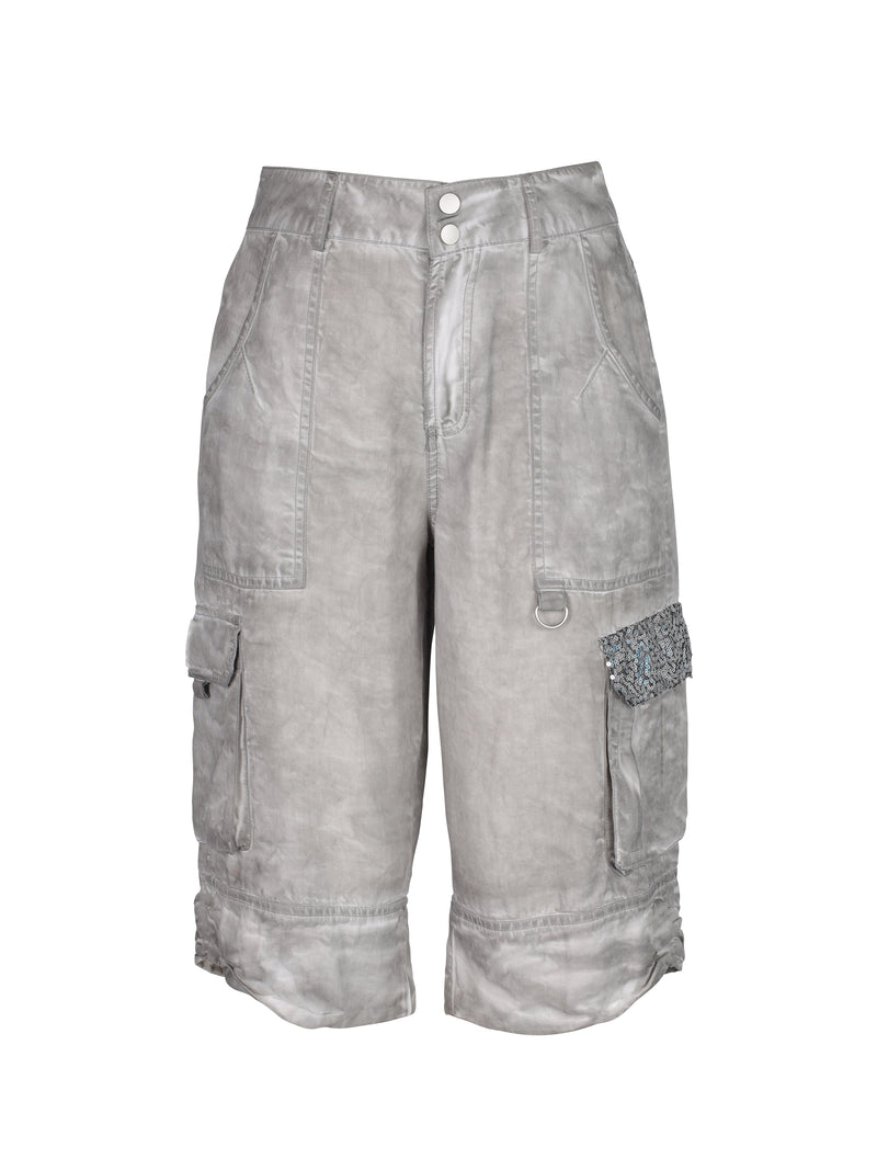 NÜ TERRA bermuda short med cold-dye look Shorts 910 kit