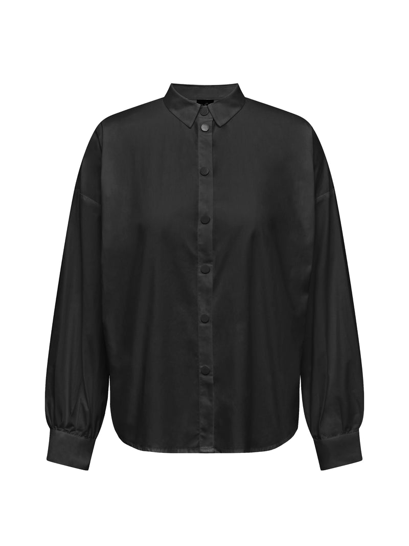 NÜ TINE skjorte med broderede detaljer Skjorter Sort