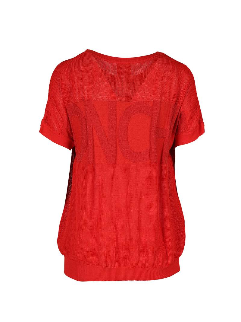 NÜ TOPSY top med tekst Toppe og T-shirts 627 Bright red