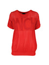 NÜ TOPSY top med tekst Toppe og T-shirts 627 Bright red