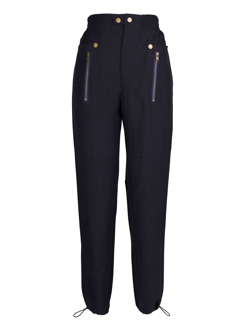 NÜ Tali bukser i hørblanding Bukser 482 Classic Navy