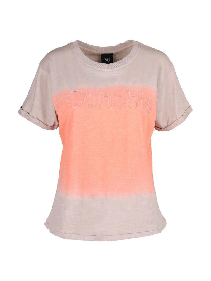 NÜ Tianna t-shirt med dip-dye look Toppe og T-shirts 652 Soft blush mix