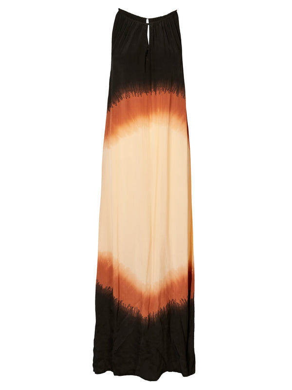 NÜ USIANA lang tie-dye kjole Kjoler 650 Apricot mix