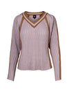 NÜ VEGA strikbluse Strik 762 Dusty purple mix