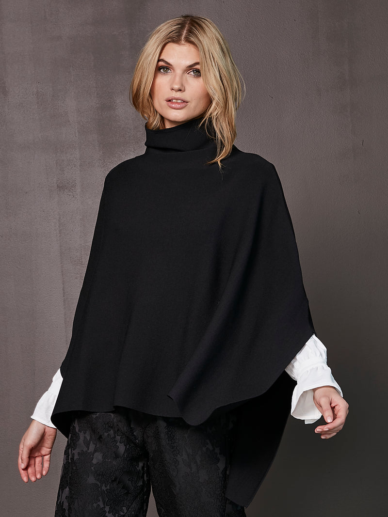 NÜ XIAO poncho Ponchos Sort