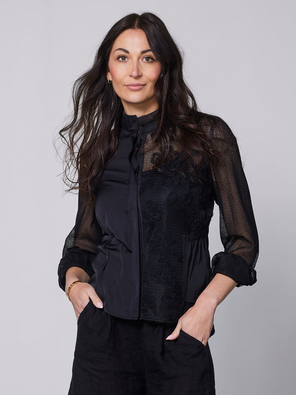 NÜ YALDA skjorte Skjorter Sort