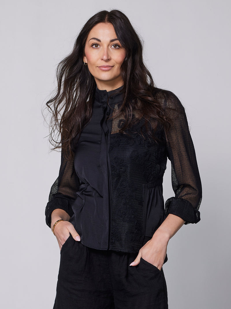 NÜ YALDA skjorte Skjorter Sort