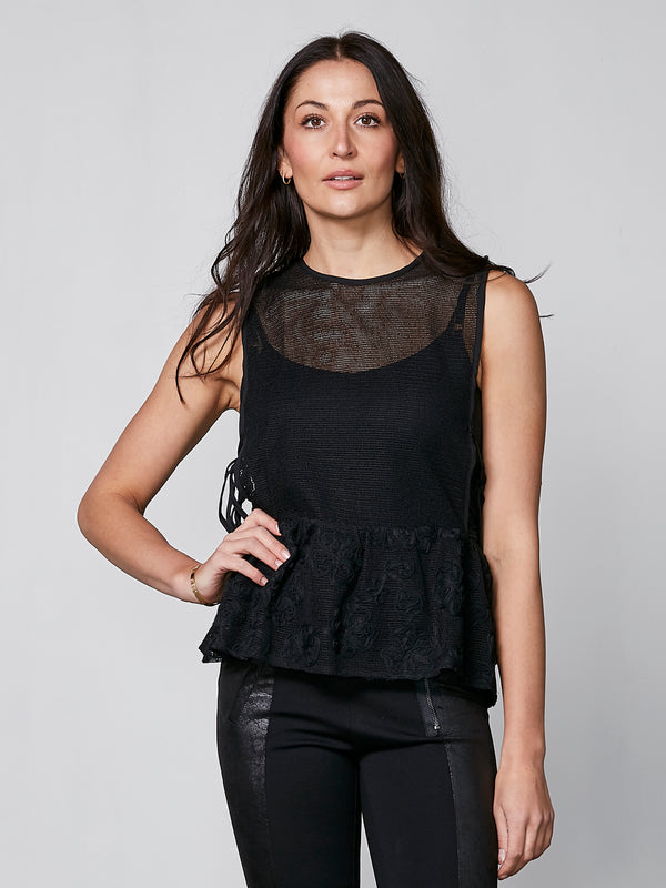 NÜ YALDA top Toppe og t-shirts Sort