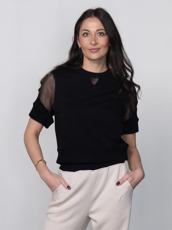 NÜ YANE top Toppe og t-shirts Sort