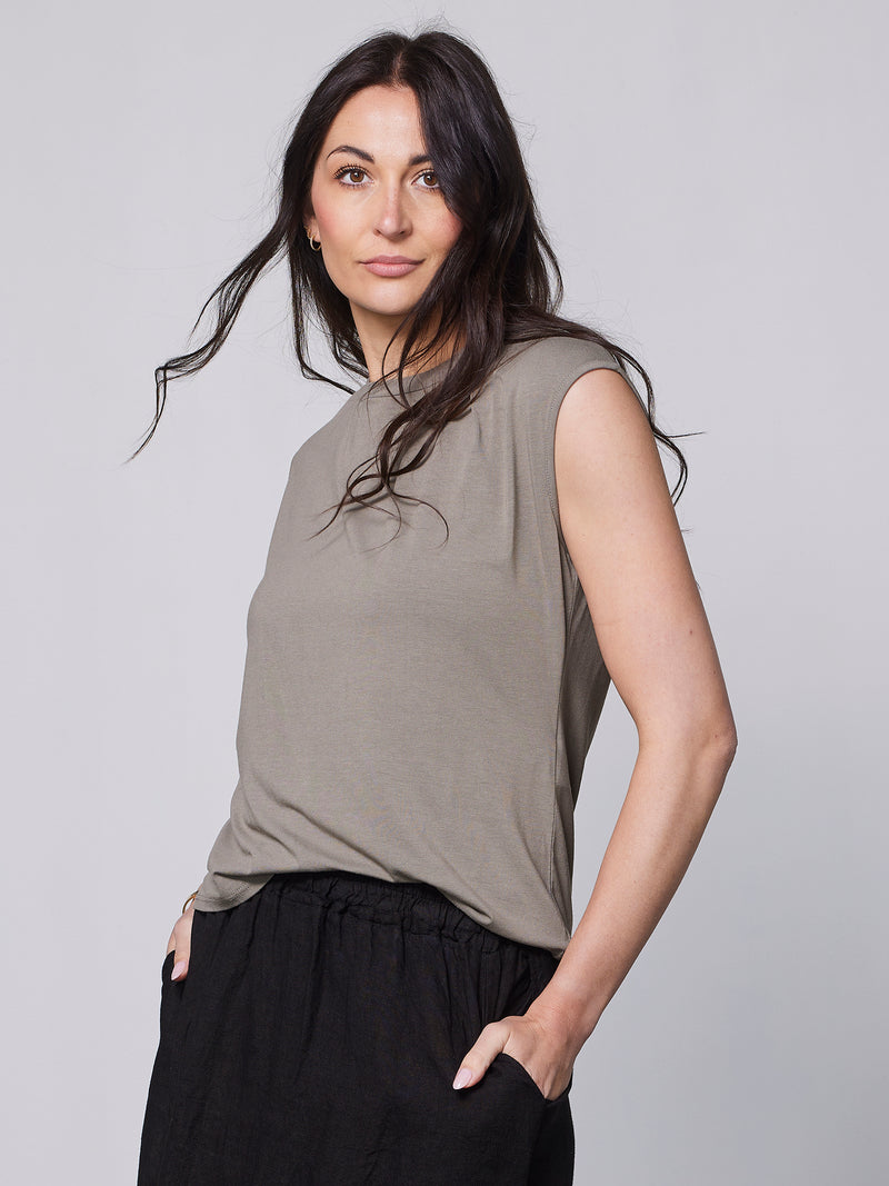NÜ YASMI top Toppe og t-shirts 230 Mud