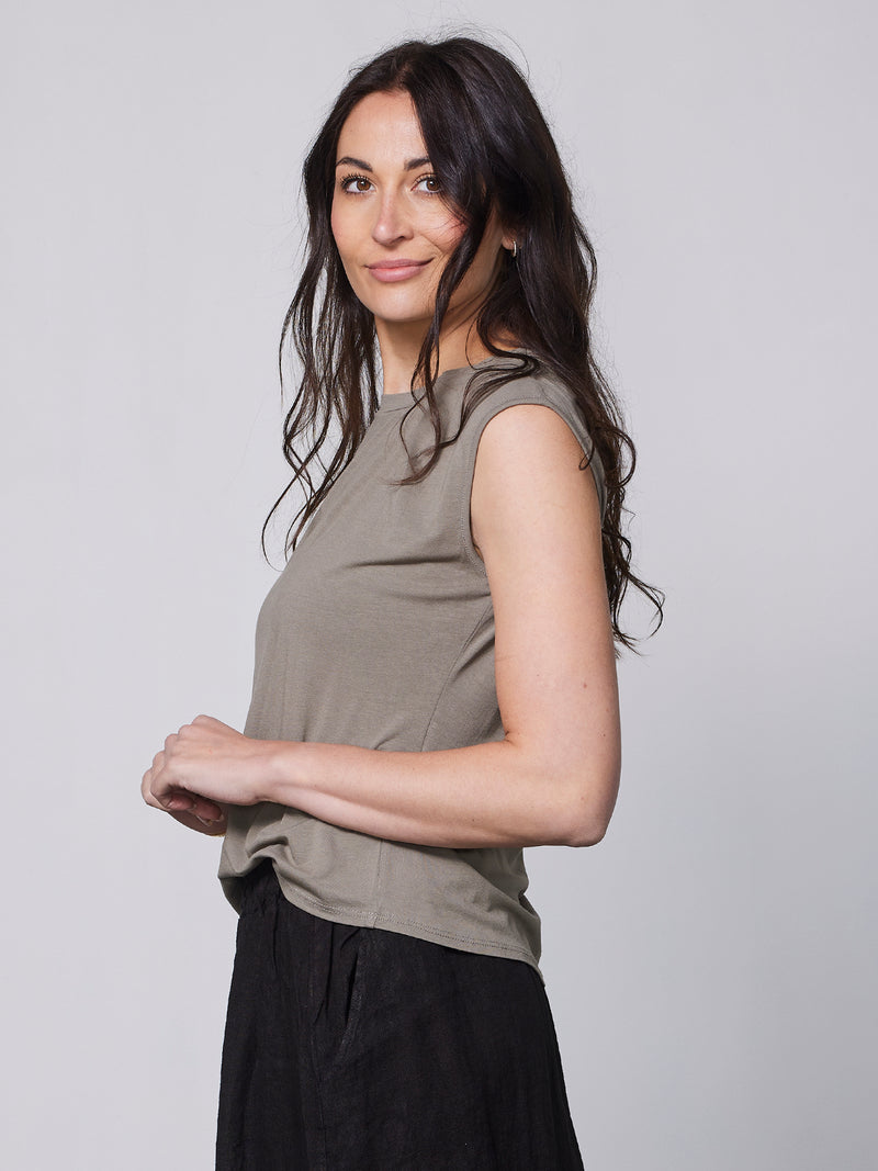 NÜ YASMI top Toppe og t-shirts 230 Mud