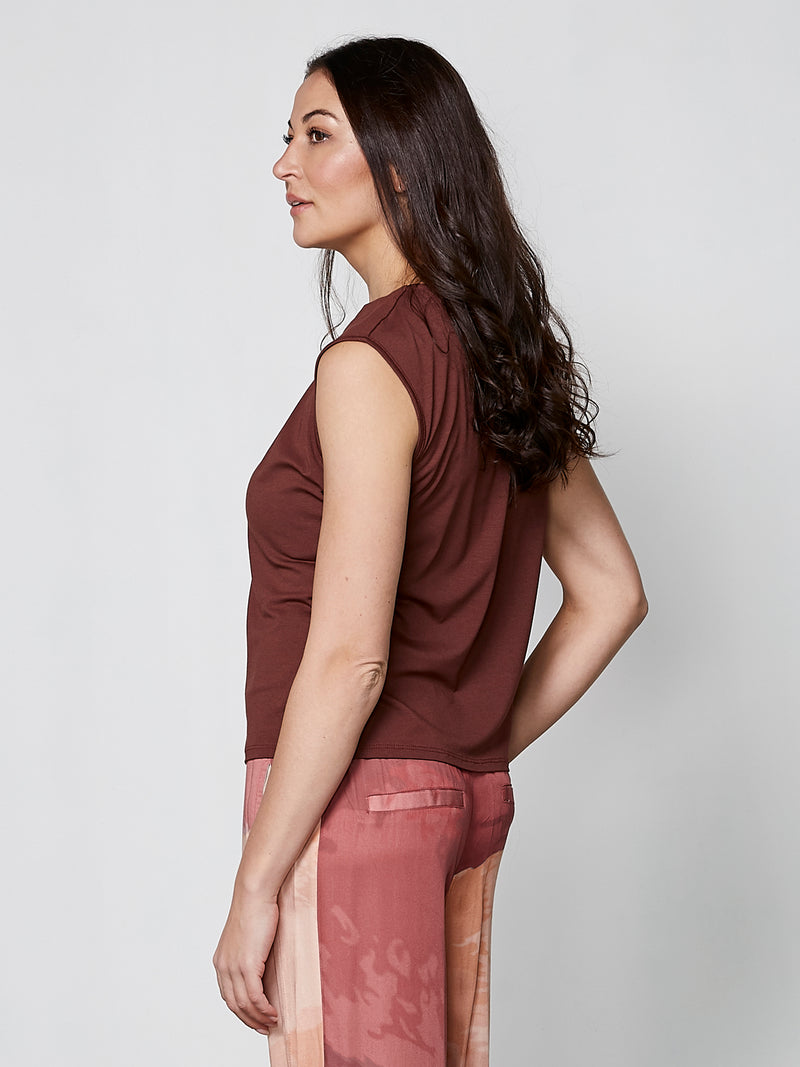 NÜ YASMI top Toppe og t-shirts 685 Berry red
