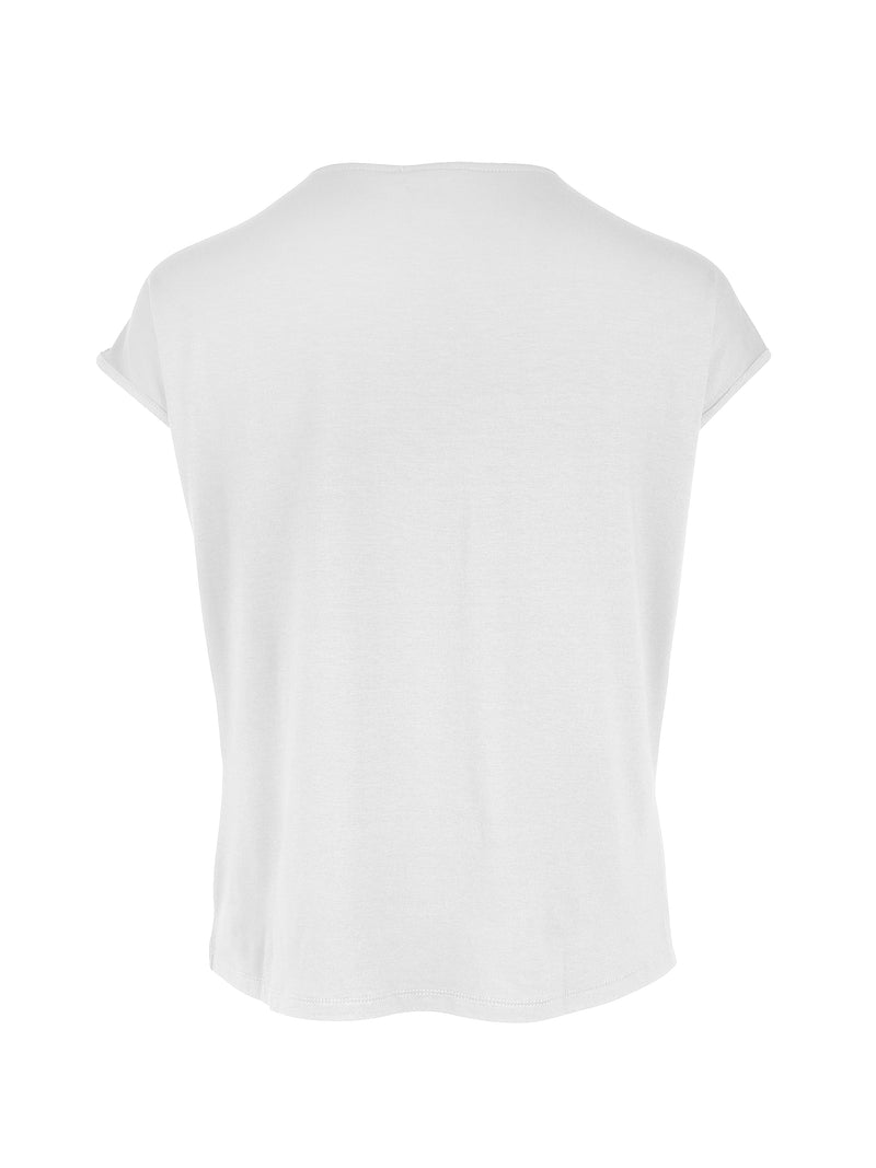 NÜ YASMI v-hals t-shirt Toppe og t-shirts 110 Creme