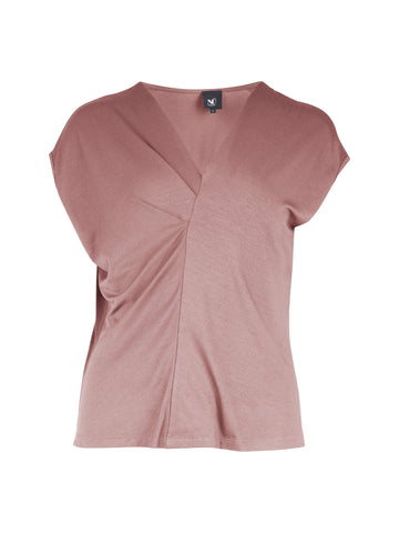 NÜ YASMI v-hals t-shirt Toppe og t-shirts 608 Rose