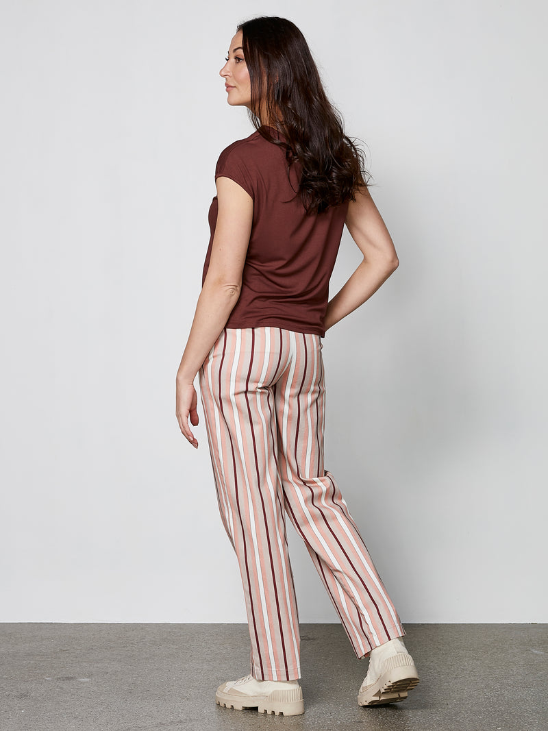 NÜ YASMI v-hals t-shirt Toppe og t-shirts 685 Berry red