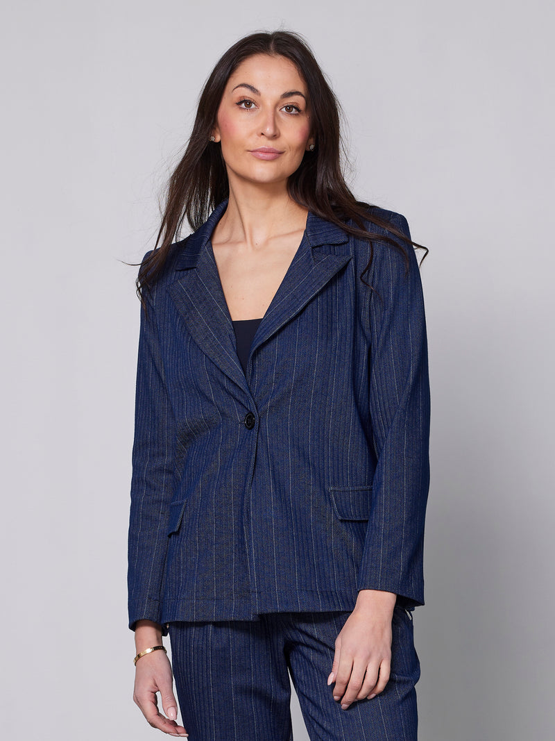 NÜ YNN blazer Blazere 467 Blue Stripe