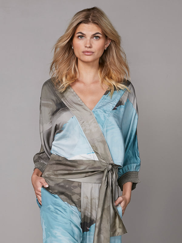 NÜ YOLA bluse Bluser 230 Mud mix