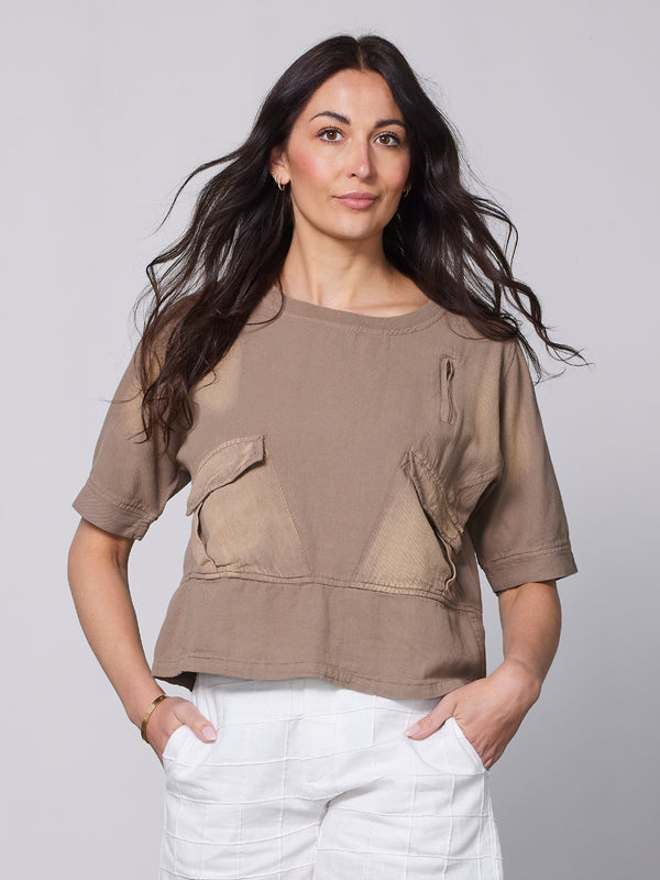 NÜ YUI bluse Bluser 230 Mud