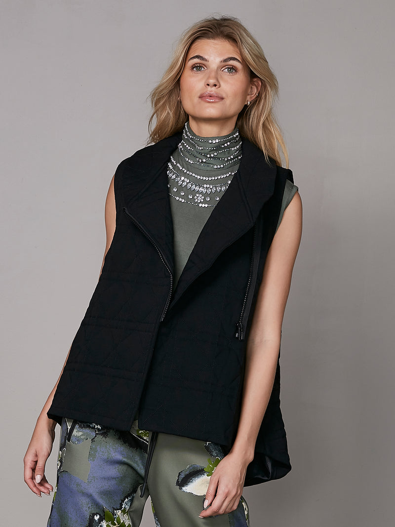 NÜ YURI quilted vest Veste Sort