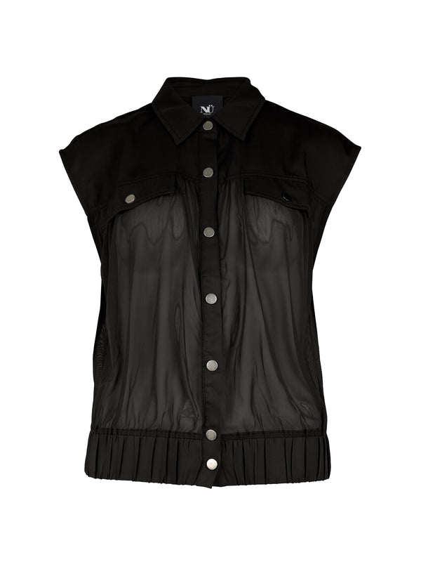 NÜ YVE vest Veste Sort