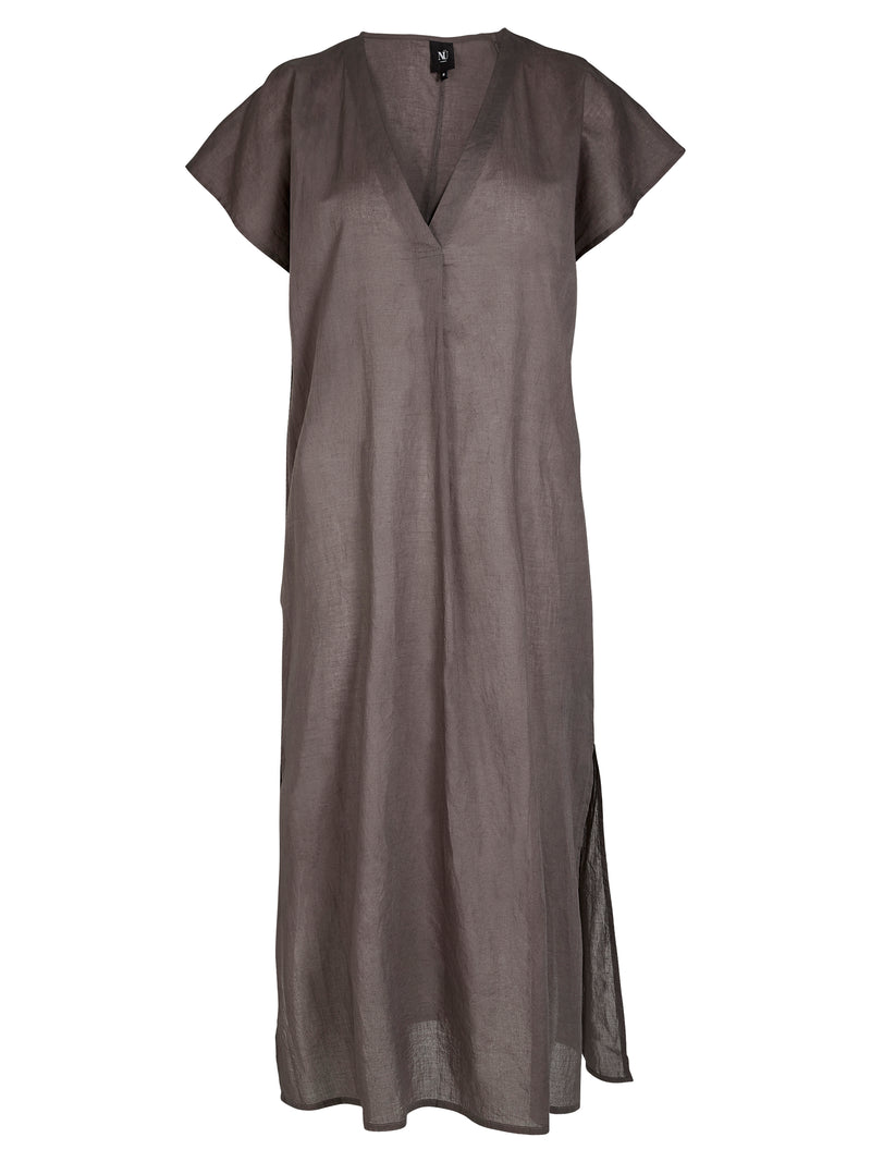 NÜ ZELMA kaftan kjole Kjoler 987 dark grey