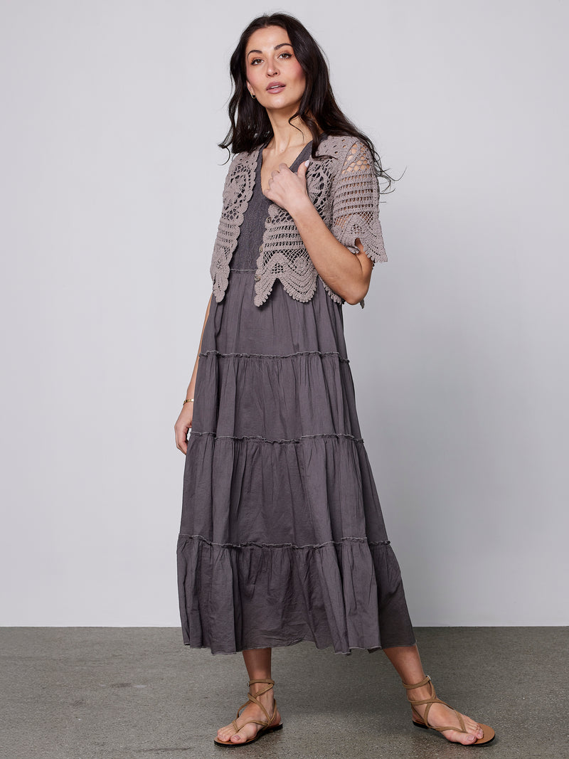 NÜ ZIONA strik cardigan Cardigans 130 sand