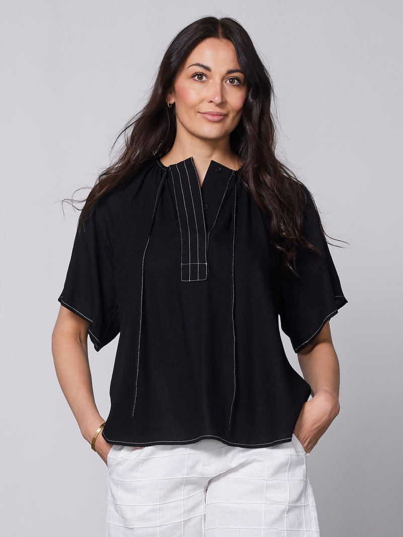 NÜ ZITA bluse Bluser Sort
